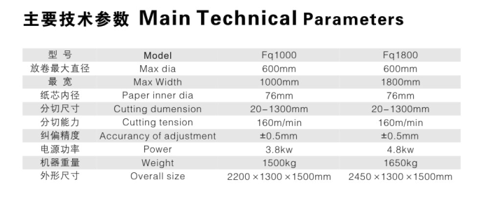 HY-FQ1000/1800型 微機控製靠背式分切機